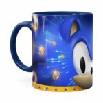 Caneca Sonic 3d Print Azul Escuro