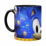 Caneca Sonic 3d Print Preta