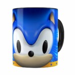 Caneca Sonic 3d Print Preta