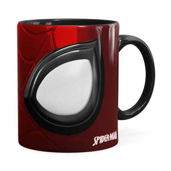 Caneca Spider Man 3d Print Preta