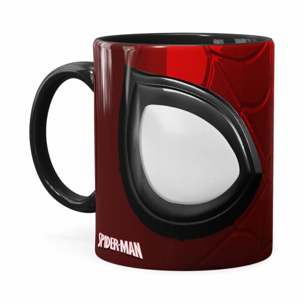 Caneca Spider Man 3d Print Preta