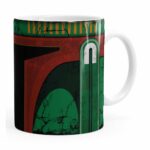 Caneca Star Wars Boba Fett 01 Cabeça Branca