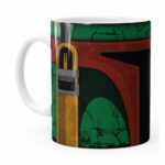 Caneca Star Wars Boba Fett 01 Cabeça Branca