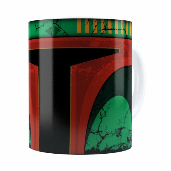 Caneca Star Wars Boba Fett 01 Cabeça Branca