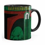 Caneca Star Wars Boba Fett 01 Cabeça Preta