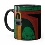Caneca Star Wars Boba Fett 01 Cabeça Preta