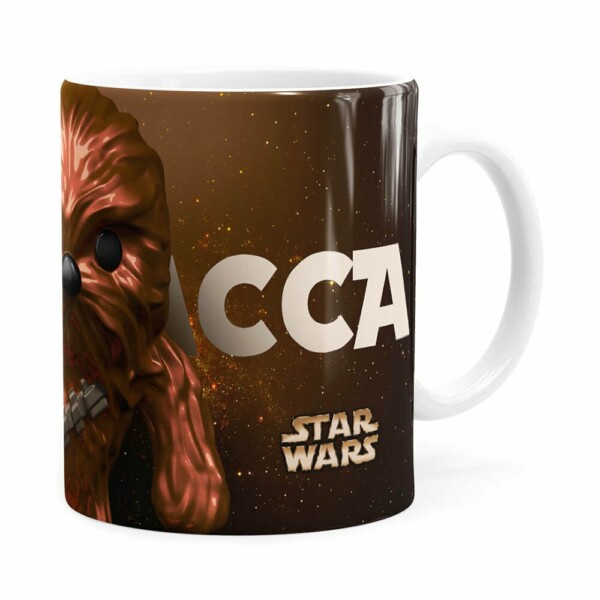 Caneca Star Wars Chewbacca 3d Print Branca