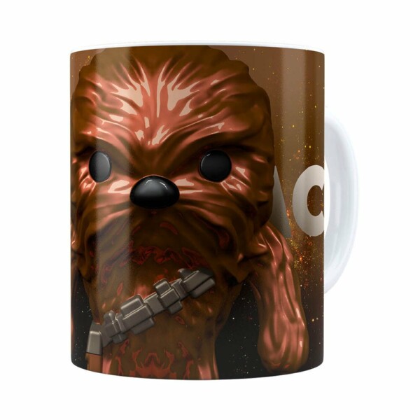 Caneca Star Wars Chewbacca 3d Print Branca