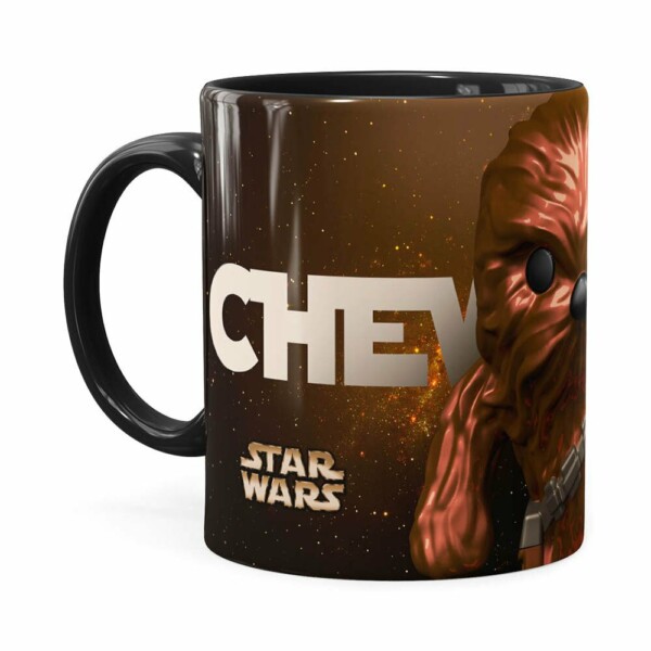 Caneca Star Wars Chewbacca 3d Print Preta