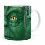 Caneca Star Wars Mestre Yoda V01 Cabeça Branca