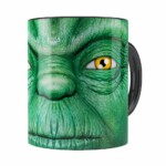 Caneca Star Wars Mestre Yoda V01 Cabeça Preta