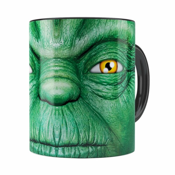 Caneca Star Wars Mestre Yoda V01 Cabeça Preta