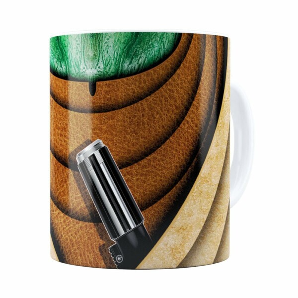 Caneca Star Wars Mestre Yoda V02 Corpo Branca