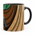 Caneca Star Wars Mestre Yoda V02 Corpo Preta
