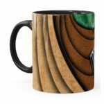 Caneca Star Wars Mestre Yoda V02 Corpo Preta