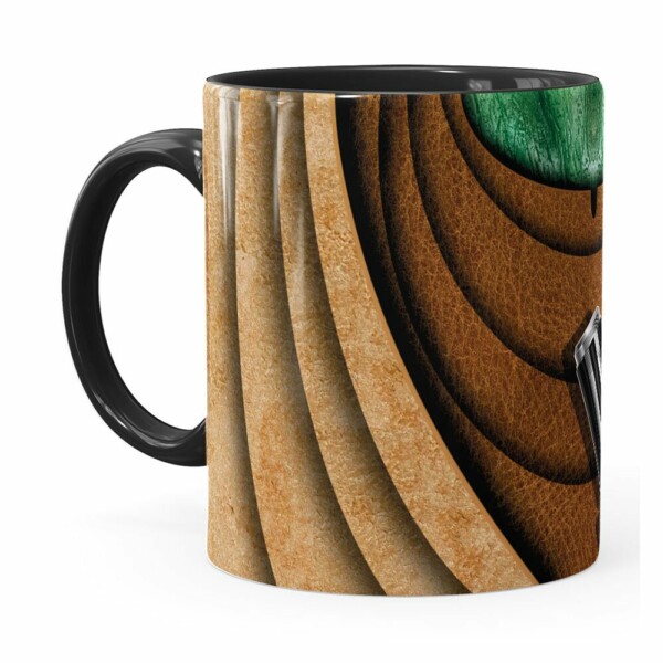 Caneca Star Wars Mestre Yoda V02 Corpo Preta