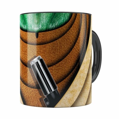 Caneca Star Wars Mestre Yoda V02 Corpo Preta