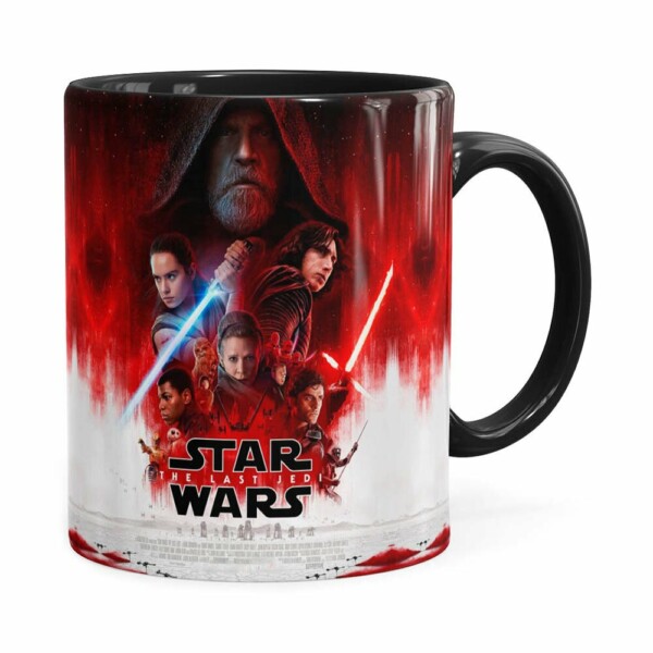 Caneca Star Wars The Last Jedi 3d Print Preta
