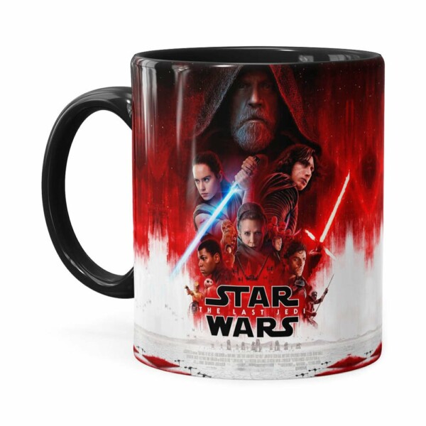 Caneca Star Wars The Last Jedi 3d Print Preta