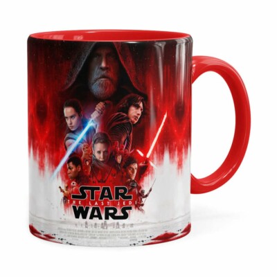 Caneca Star Wars The Last Jedi 3d Print Vermelha