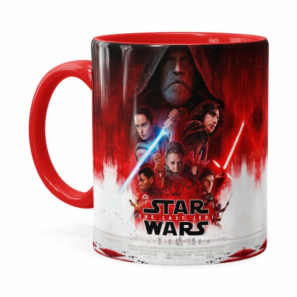 Caneca Star Wars The Last Jedi 3d Print Vermelha