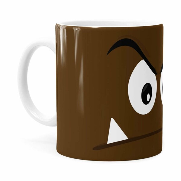 Caneca Super Mario Bros Goomba V01 Branca