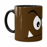 Caneca Super Mario Bros Goomba V01 Preta