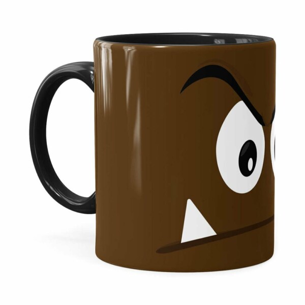 Caneca Super Mario Bros Goomba V01 Preta