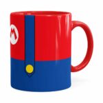 Caneca Super Mario Bros Mario Uniforme Vermelha