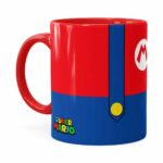 Caneca Super Mario Bros Mario Uniforme Vermelha