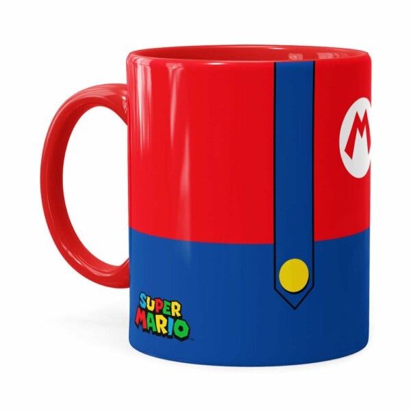 Caneca Super Mario Bros Mario Uniforme Vermelha