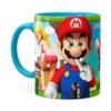Caneca Super Mario Bros #neverfriendzone Sexy V02 Azul Claro