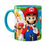 Caneca Super Mario Bros #neverfriendzone Sexy V02 Azul Claro