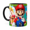 Caneca Super Mario Bros #neverfriendzone Sexy V02 Preta