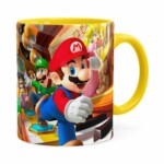 Caneca Super Mario Piano 3d Print Amarela