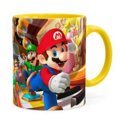Caneca Super Mario Piano 3d Print Amarela