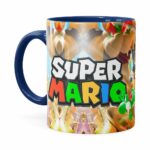 Caneca Super Mario Piano 3d Print Azul Escuro