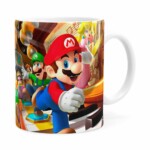 Caneca Super Mario Piano 3d Print Branca
