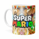Caneca Super Mario Piano 3d Print Branca