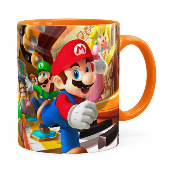 Caneca Super Mario Piano 3d Print Laranja