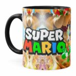 Caneca Super Mario Piano 3d Print Preta