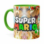 Caneca Super Mario Piano 3d Print Verde Claro