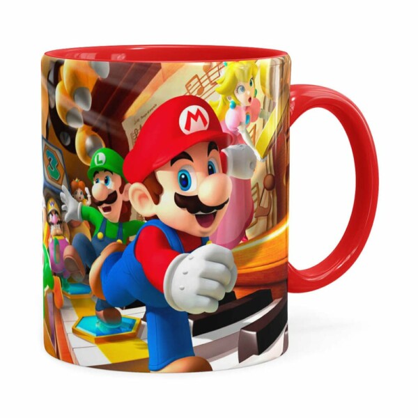 Caneca Super Mario Piano 3d Print Vermelha