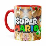 Caneca Super Mario Piano 3d Print Vermelha