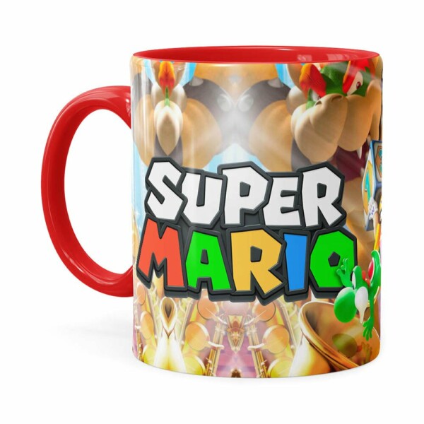 Caneca Super Mario Piano 3d Print Vermelha