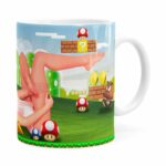 Caneca Super Mario Sexy Peach Branca
