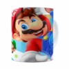 Caneca Super Mario Team 3d Print Branca