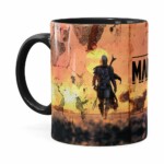 Caneca The Mandalorian 3d Print Preta