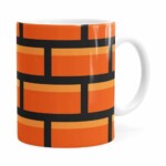 Caneca Tijolo Super Mario Bros Branca