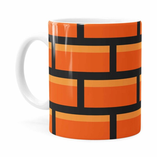 Caneca Tijolo Super Mario Bros Branca